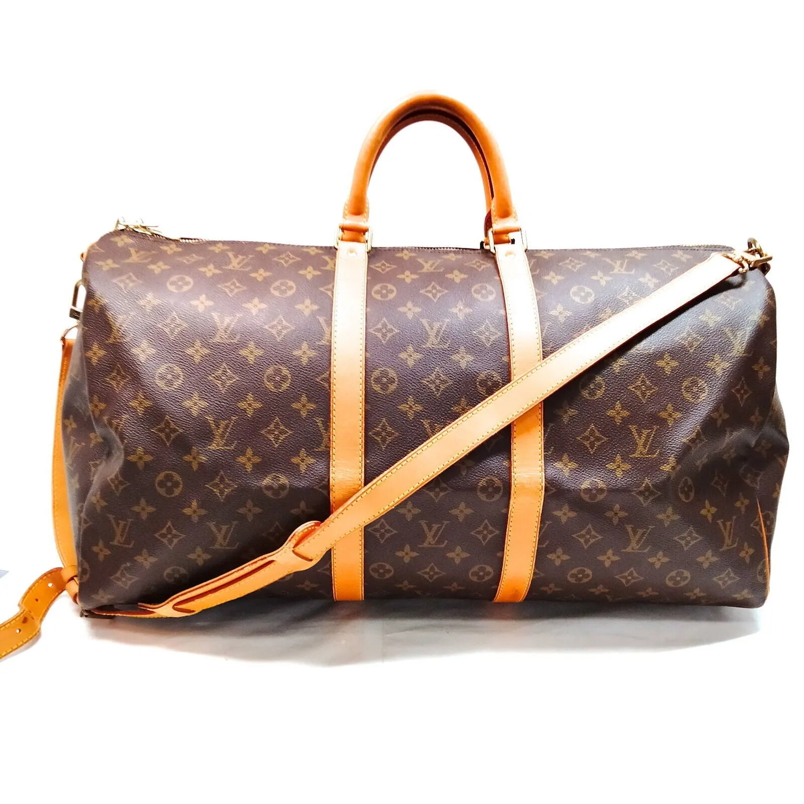 Louis Vuitton Keepall Bandouliere 55 Monogram Travel Bag #MN899